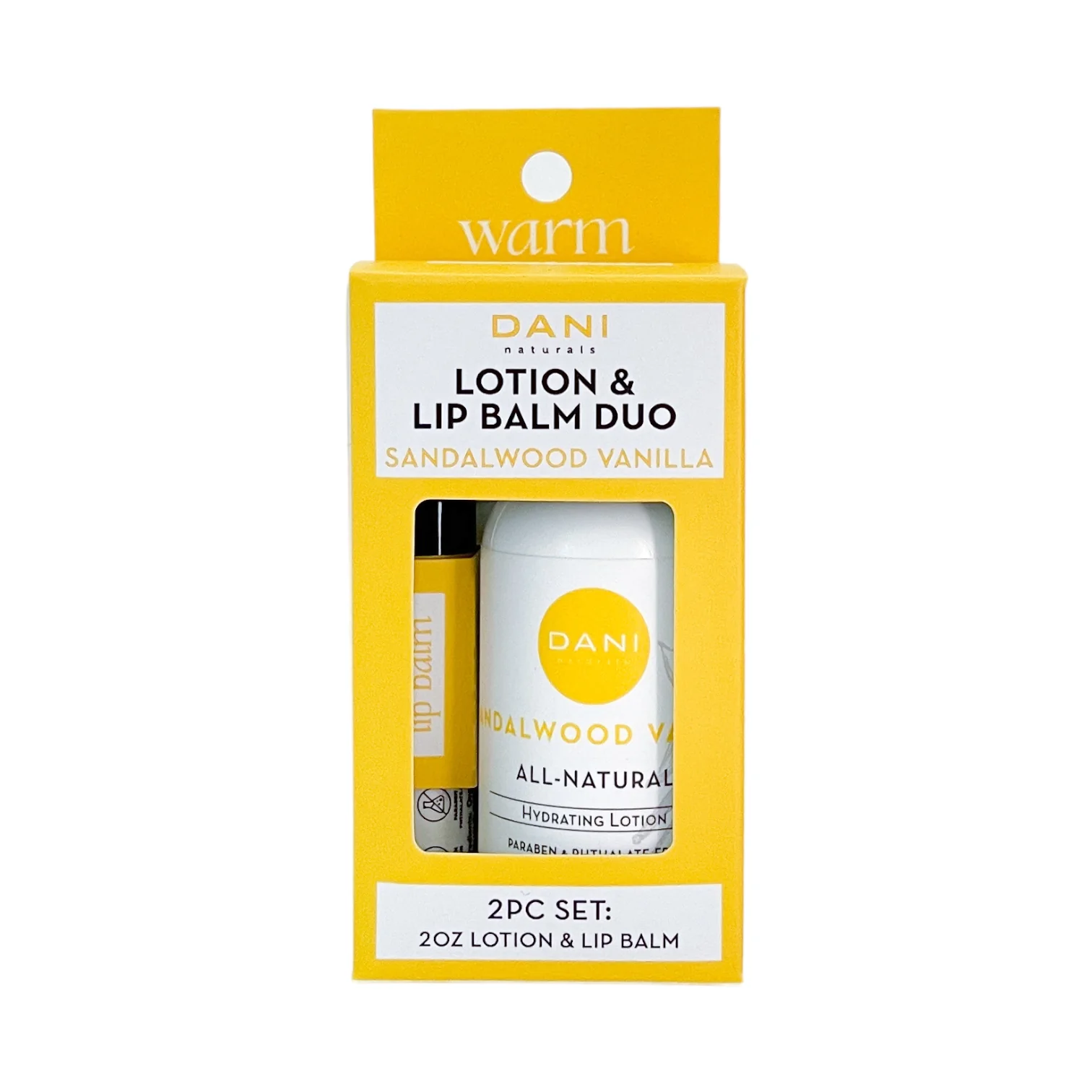 SANDALWOOD VANILLA LOTION AND LIP BALM DUO